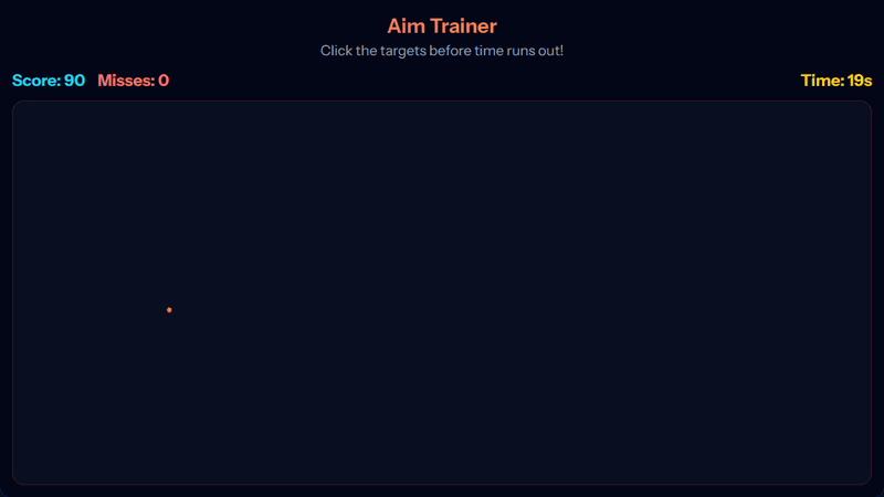 Aim Trainer — free arcade browser game cover art on XYZ Console