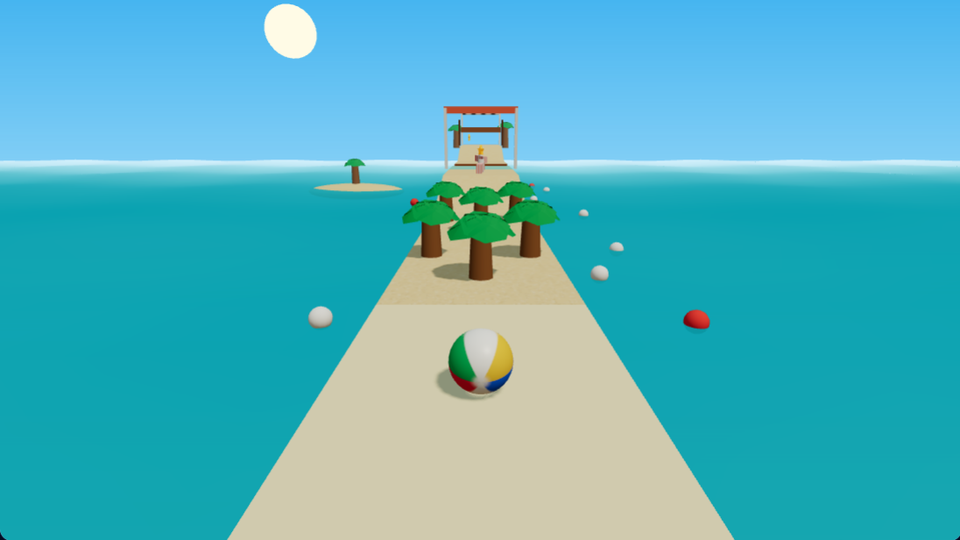 Beachy Beachy Ball — free arcade online game cover art