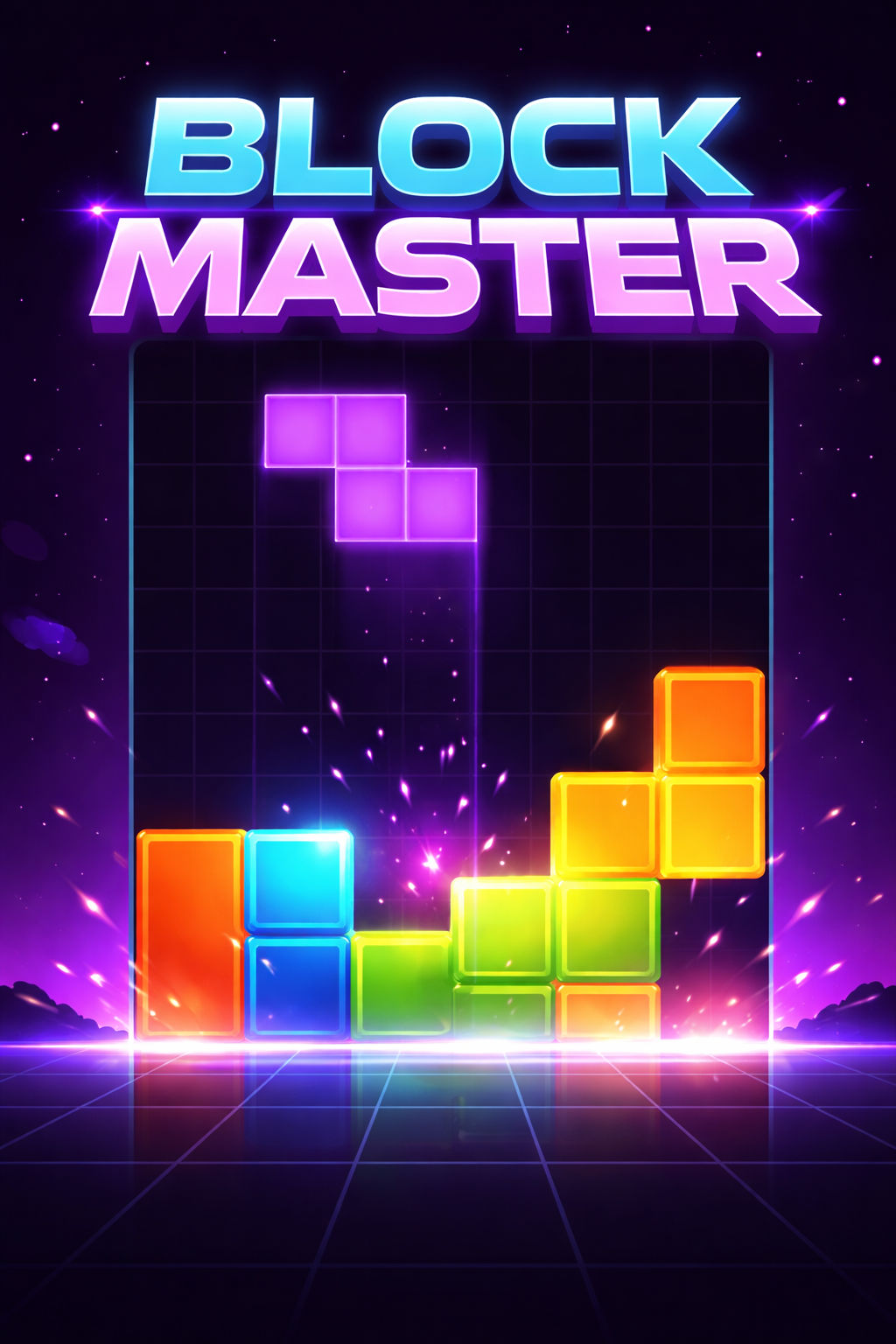 Block Master — free puzzle browser game cover art on XYZ Console