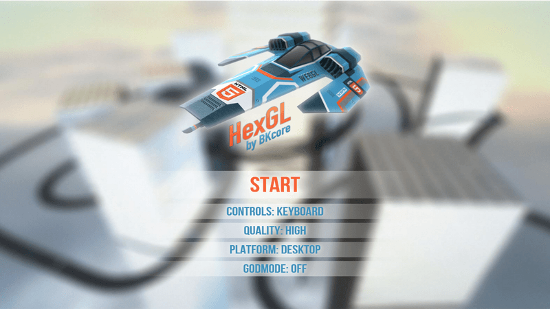 HexGL — free racing browser game cover art on XYZ Console