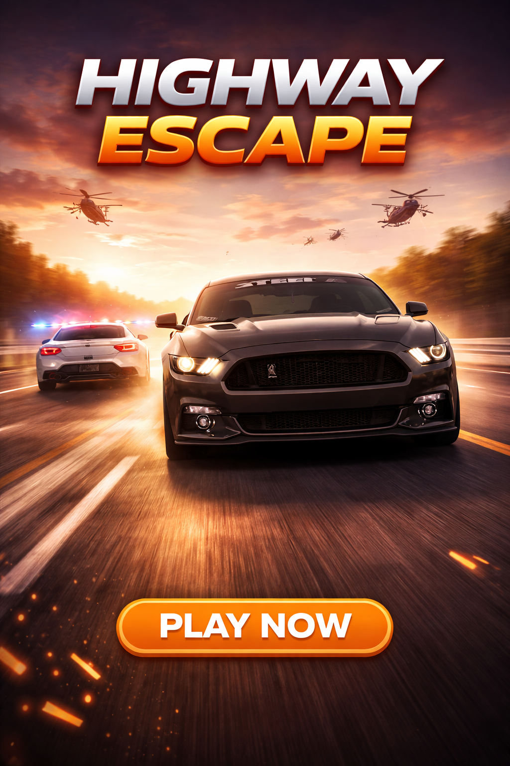 Highway Escape — free racing browser game cover art on XYZ Console