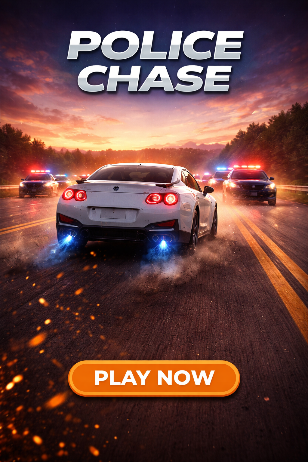 Police Chase — free racing browser game cover art on XYZ Console