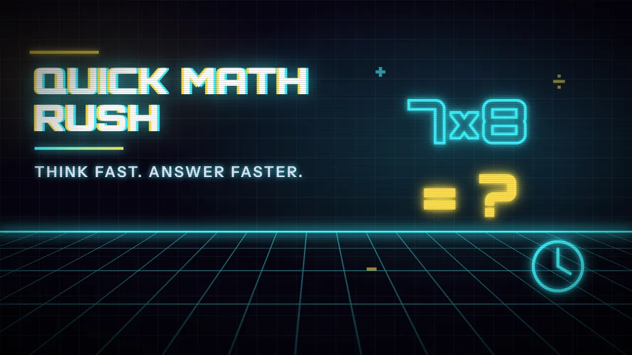 Quick Math Rush — free puzzle online game cover art