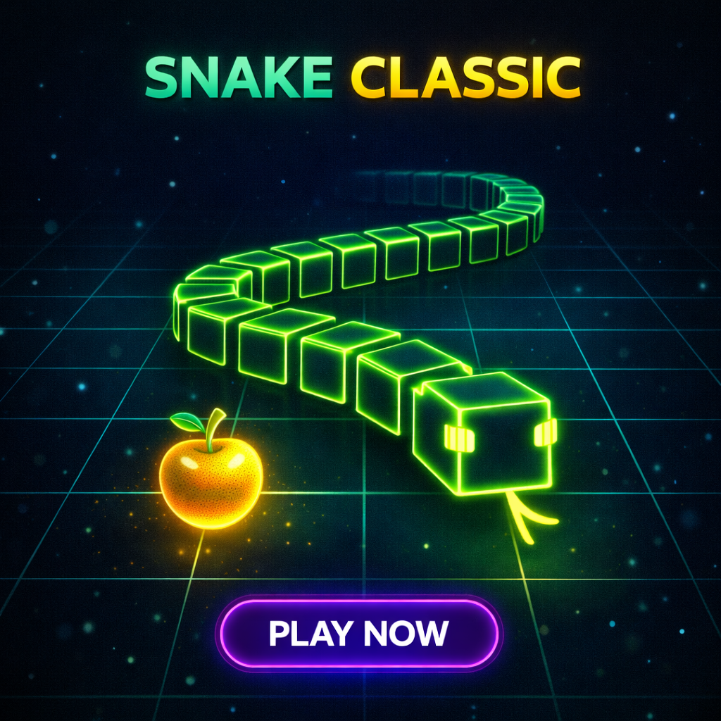 Snake Classic — free arcade browser game cover art on XYZ Console