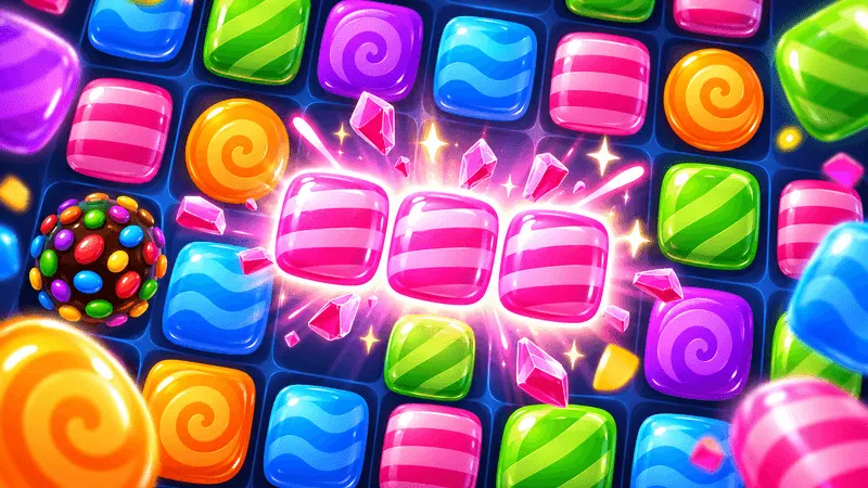 Sweet Match — free puzzle online game cover art on XYZ Console